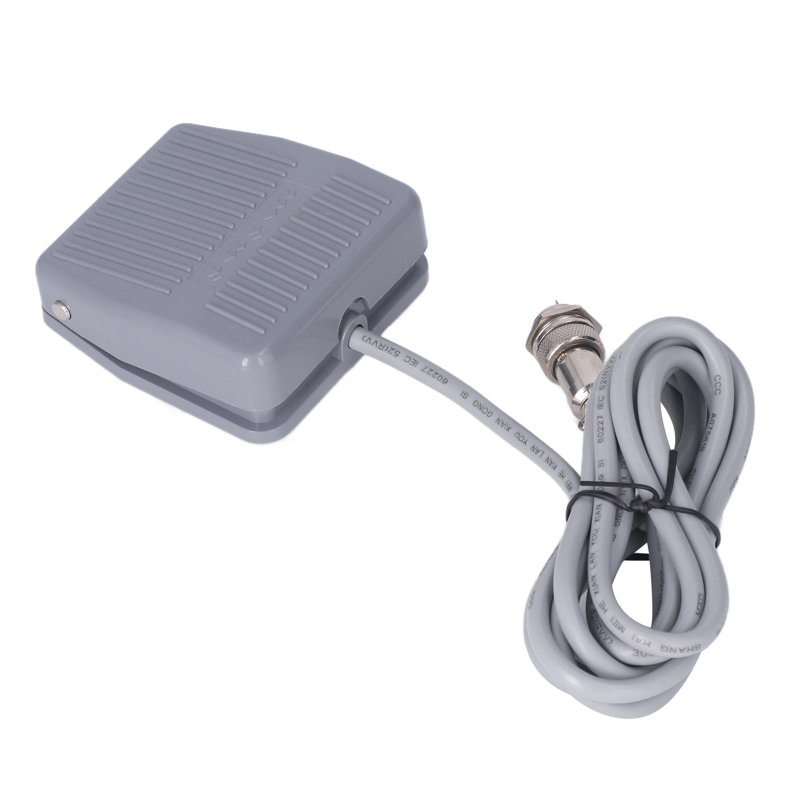 Berm Fußschalter, Silberlegierung, Elektrischer Momenttaster Mit 3-poligem Luftfahrtstecker, 0–36 V