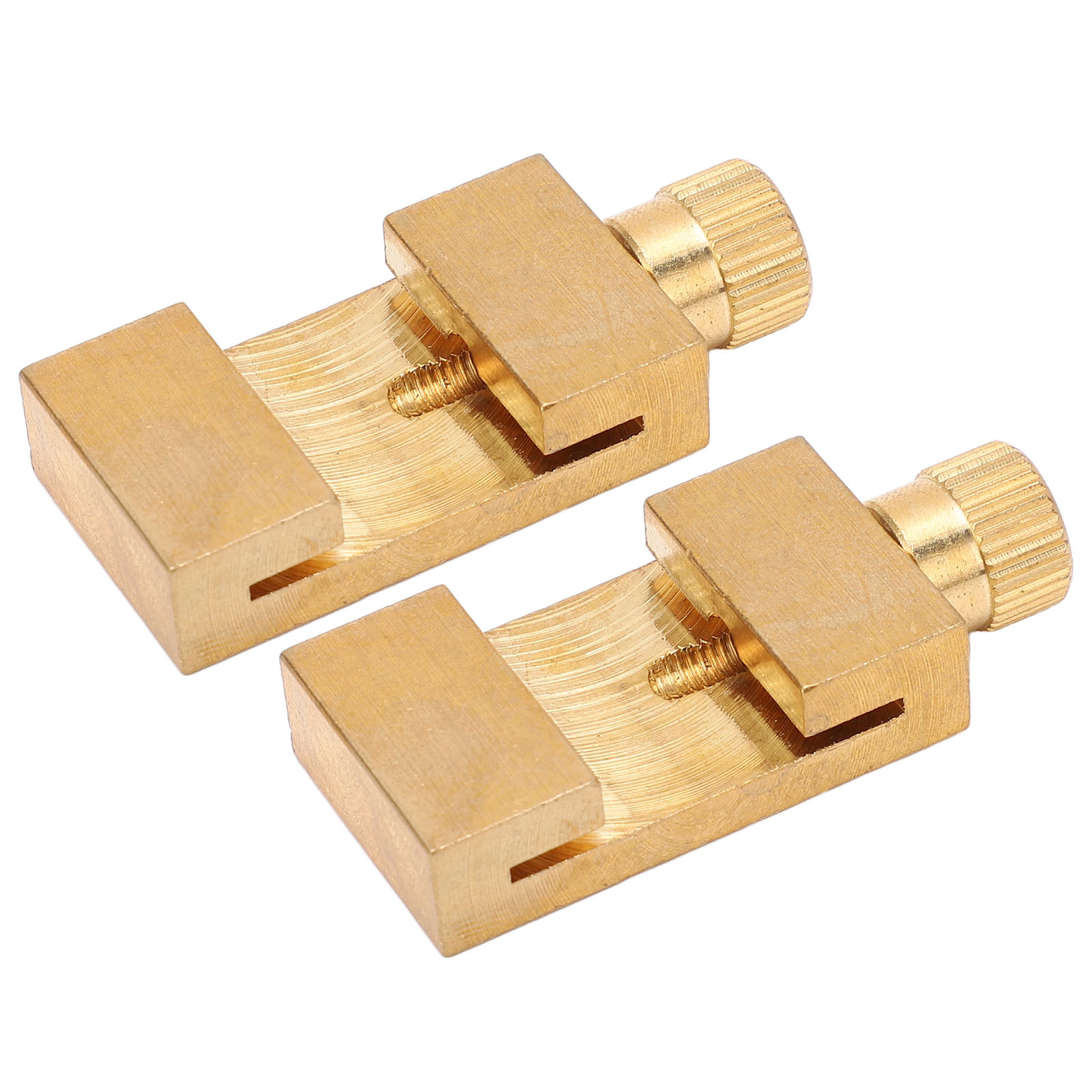 2 Messing-zeichenlineal-positionierungsstopper, Verschleißfest, Linealstopper, Anschlag-zeichenpositionierungsversteller
