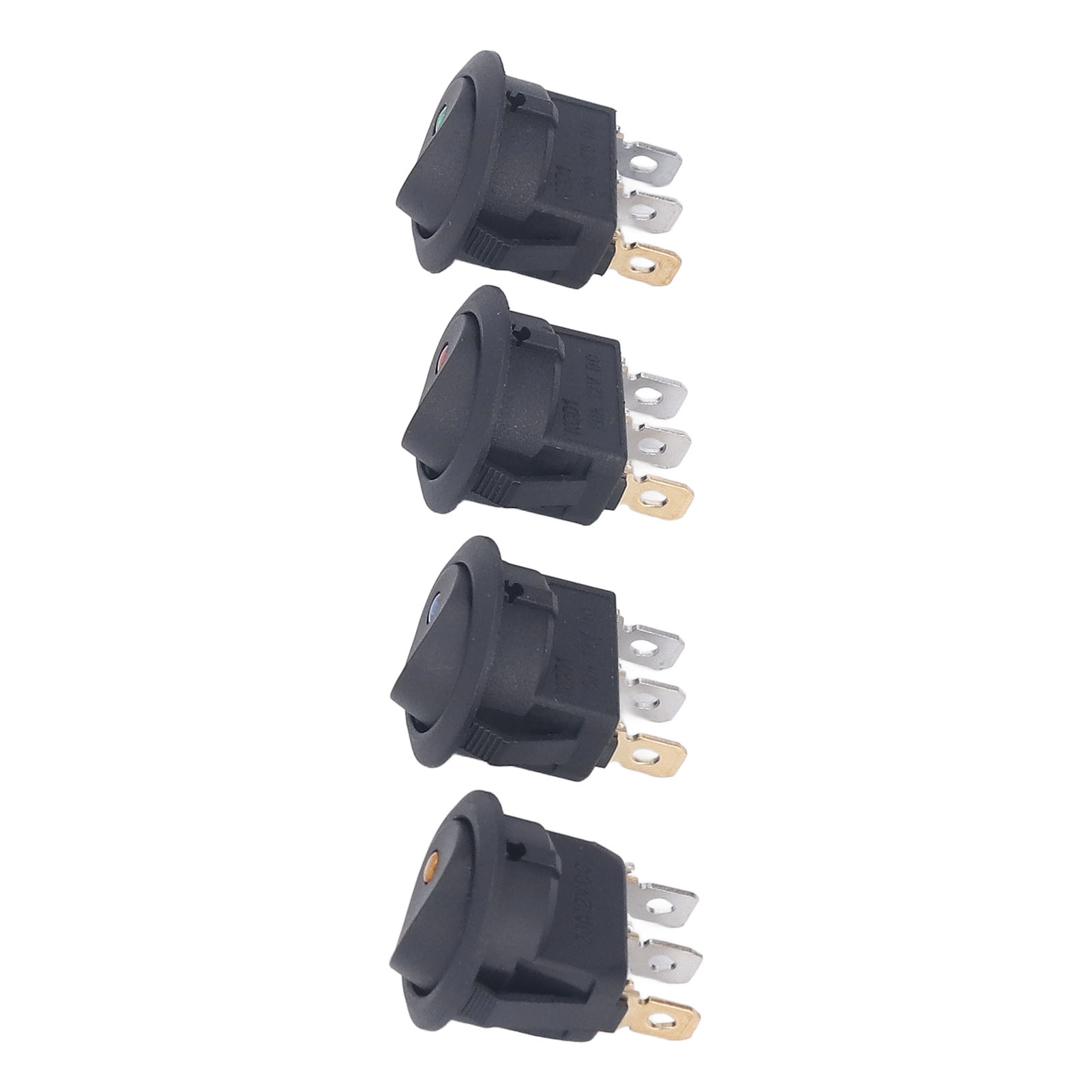 Stück 12-v-rundschalter, 3-polig, 2-positionen, Led-schalter, Kippschalter Für Boote, 20 Mm