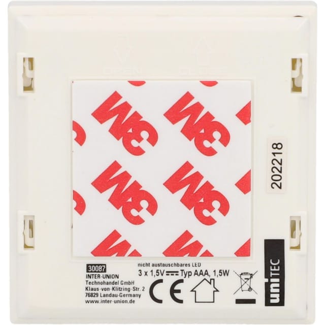 Led Nachtlicht mit Push-Knopf weiß Nachtlichter