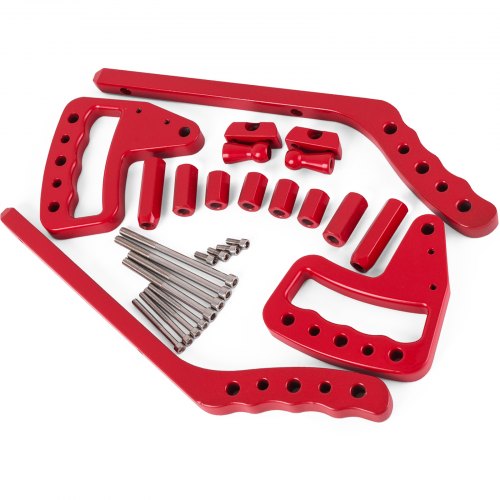 Mophorn - vevor Upgraded Red Front & Rear Grab Bar Handles 2007-2017 Jeep Wrangler jk New