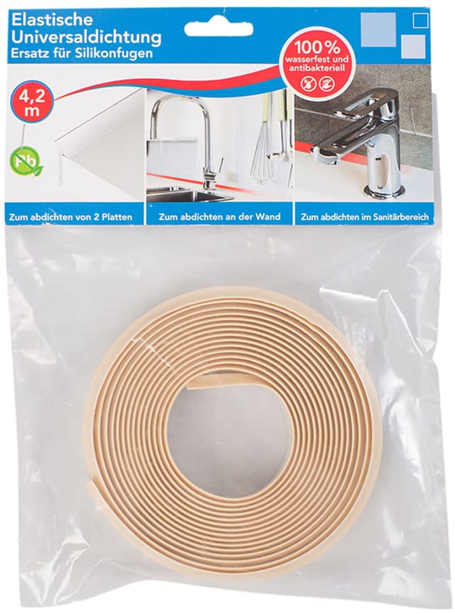 Wandabschlußprofil Universal 420 cm 24 x 1 mm beige Wandabschlussprofil - Primo
