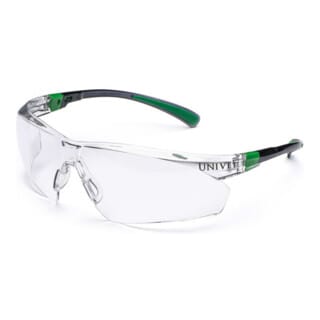 Schutzbrille 506 up en 166, en 170 Bügel schwarz/grün Polycarbonat