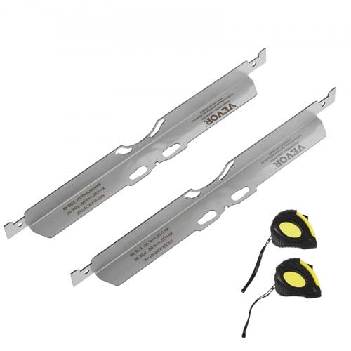 Radausrichtungswerkzeug, 2er-pack Spurausrichtungs-zehenplatten, Radausrichtungs-werkzeugplatte Aus Edelstahl, Genaue Messung Des Spurwinkels, Inkl. 2 Maßbändern & Umrechnungstabelle