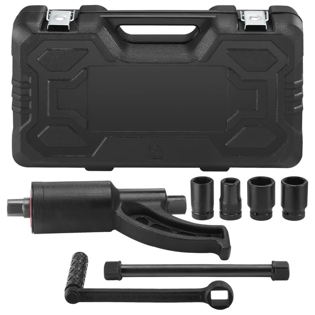Vevor Drehmomentvervielfältiger 4800 Nm, Drehmoment Verstärker 1:58, Drehmomentverstärker 25,4 X 25,4 Mm, Drehmomentverstärker Radschlüssel Set 21 Quadratisch, 33 Mm, 38 Mm Und 41 Mm Kraftschrauber