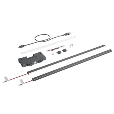 Hettich - AvanTech You Illumination - Schubladen Leuchte 4000K neutralweiß Länge 500mm, Kunststoff anthrazit