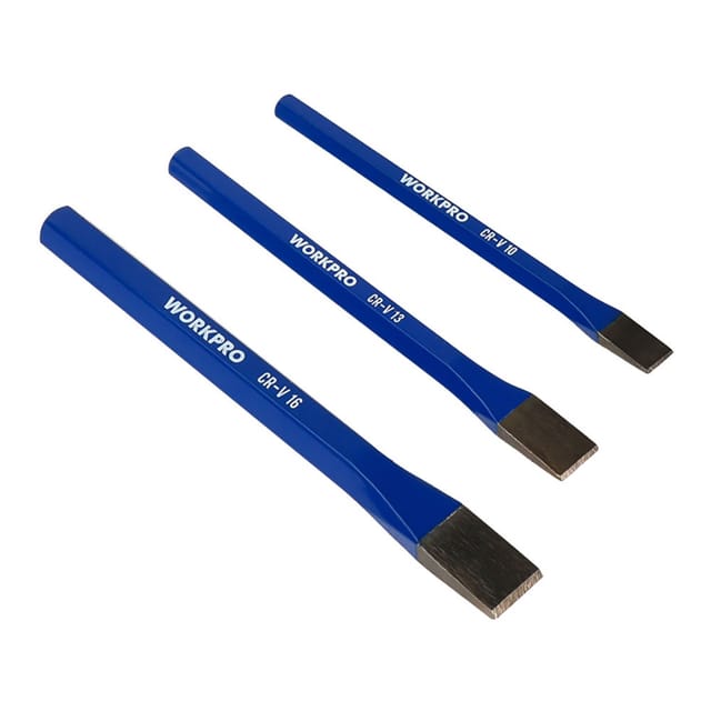 Set mit 3 Workpro Meißeln