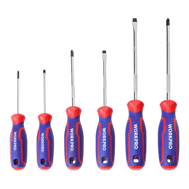 6 tlg Universal Schraubendreher-Set PH0, PH1, PH2 - Workpro