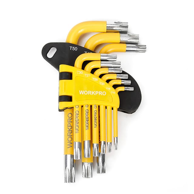 Satz mit 9 WorkPro-Sicherheits-Torx-Schlüsseln