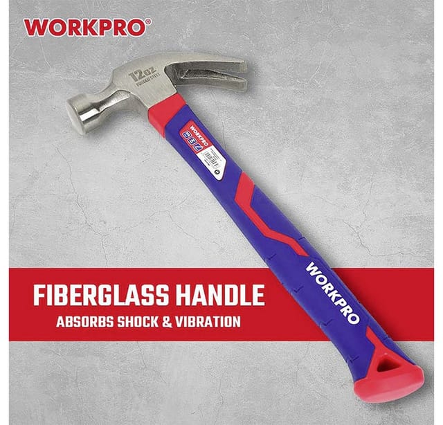 WP241009 Klauenhammer ergonomischer Griff, hart 225 g 1 St. - Workpro