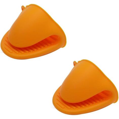 Dopa Cooking Protective Gear Silikongriffe, Ofen-, Mikrowellen- Und Geschirrspülhandschuhe, 2 Orange Verdickt