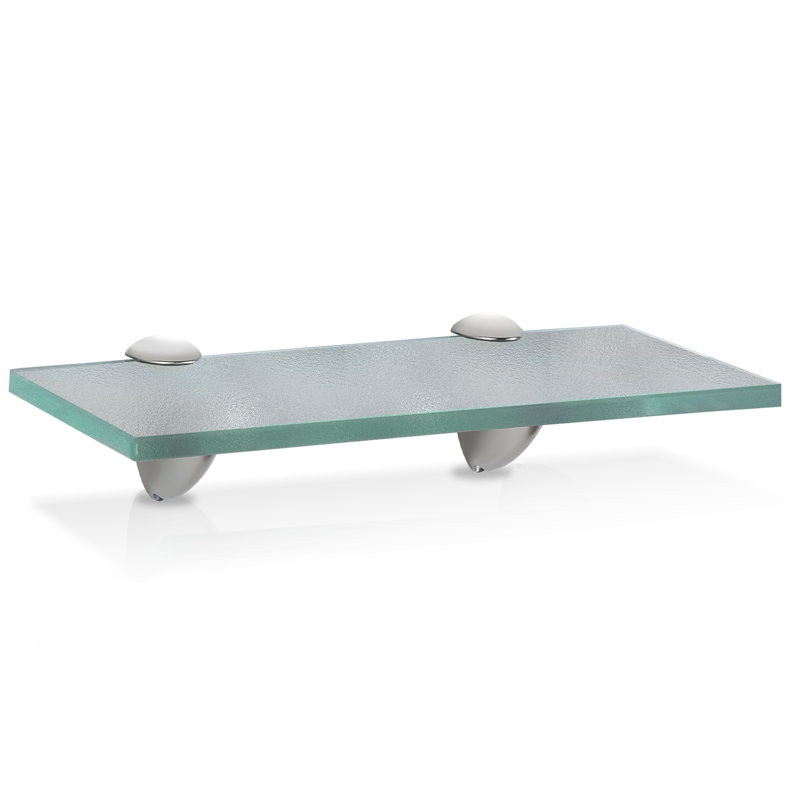 Randaco Glasboden Wandregal 30 X 10 X 0,8 Cm, Glasregal Milchglas Mit Halterung, Badregal Ablage Hängeregal Für Badezimmer