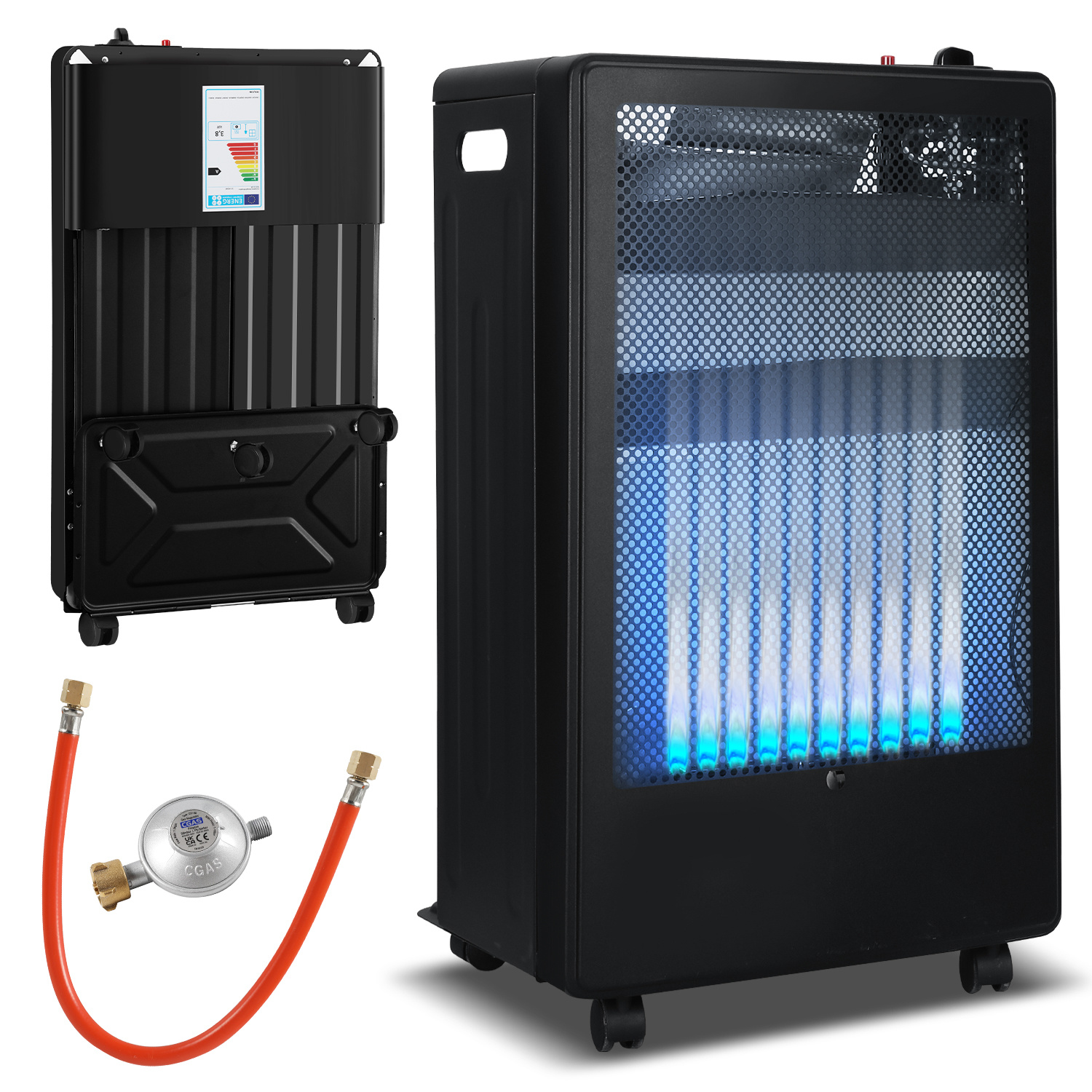 Randaco Gasheizung 3,8 Kw Mit Blue-flame-technik Und 2 Heizstufen