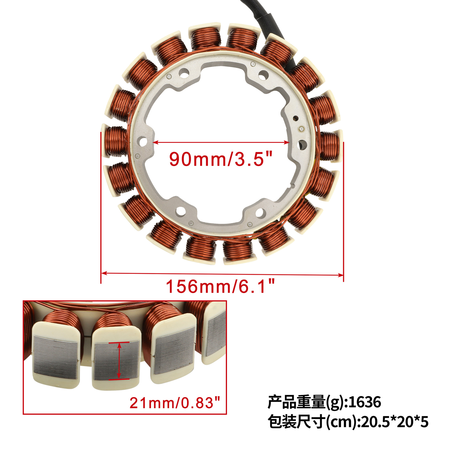 Der Spulenstator Ist Geeignet Für 115 Ps 2-takt 6ek-81410-00-00 6ek-81410