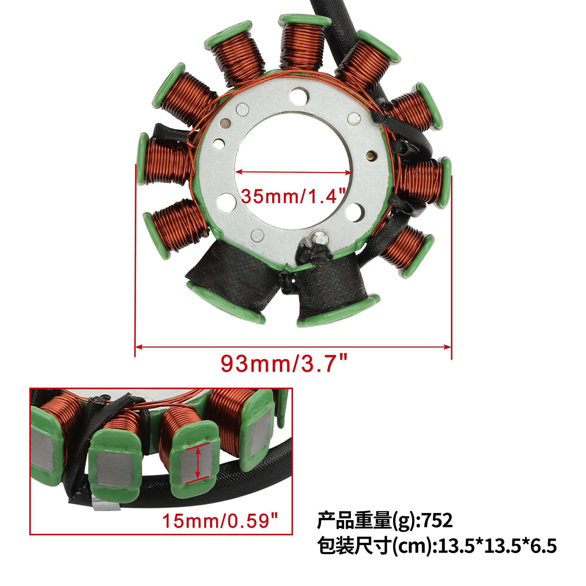 Der Spulenstator Ist Geeignet Für Ca250, Cmx250, Rebel 250 Und Toromex 250.
