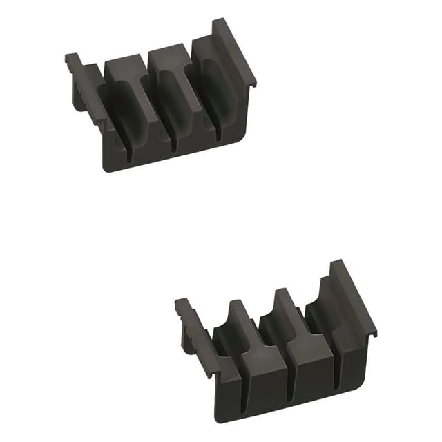 Ninka Messereinsatz Cuisio 96x44x53mm Messer Schubladeneinsatz Organizer für 3 Messer, Kunststoff schwarz