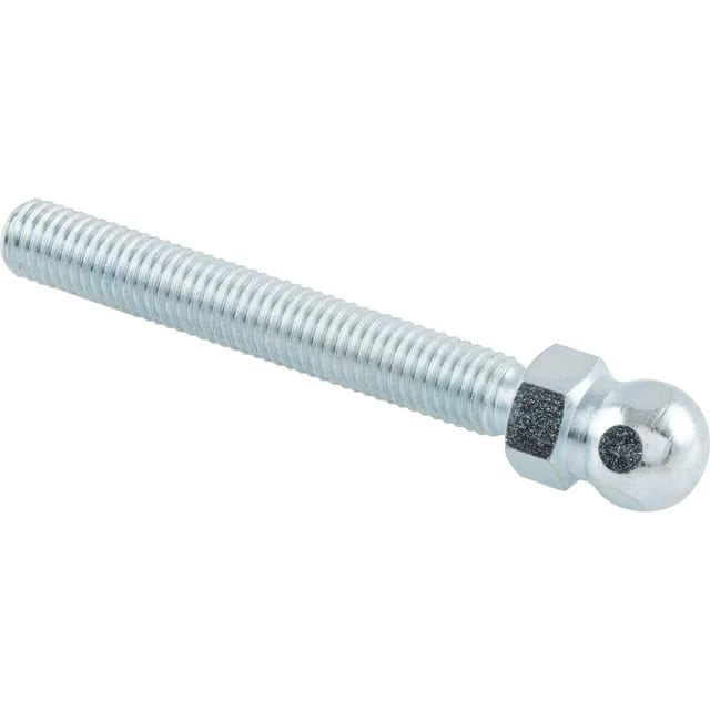 Fath Gewindestange M10x45mm für Gelenkstellfuß metrisch Kugel 15 - Maschinenfuß, Stahl verzinkt - 10 Stück