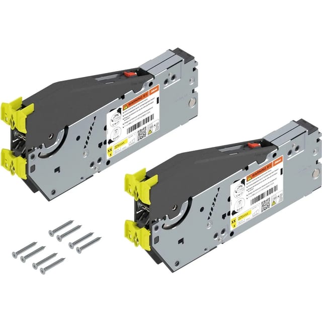 Aventos hs top Kraftspeicher 22S2500 Set otion - Klappenbeschlag für Oberschränke mit einer Front - Hochklappbeschlag mit Systemschrauben, Stahl