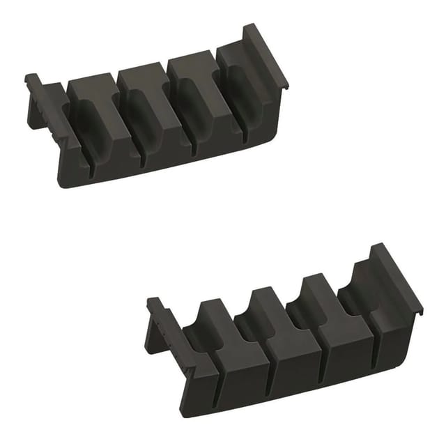 Messereinsatz Cuisio 146x44x53 Messer Schubladeneinsatz Organizer für 4 Messer, Kunststoff schwarz - Ninka