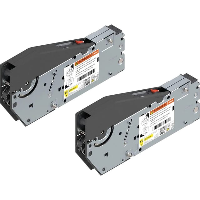 Aventos hs top Kraftspeicher 22S2510 Set otion - Klappenbeschlag für Oberschränke mit einer Front - Hochklappbeschlag mit Schrauben, Stahl - Blum
