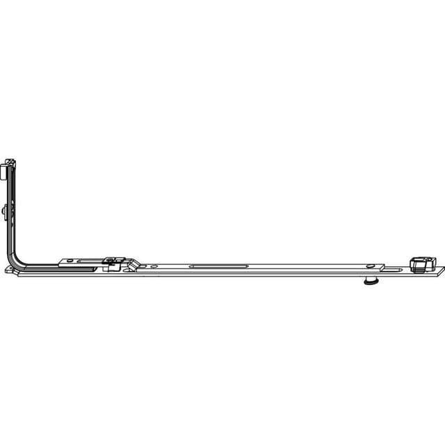 Maco - Mittelverschluss mit Sicherheitszapfen für Fenster ff 1051-1300mm Fensterbeschlag, Gr. 528, Stahl verzinkt silberfärbig