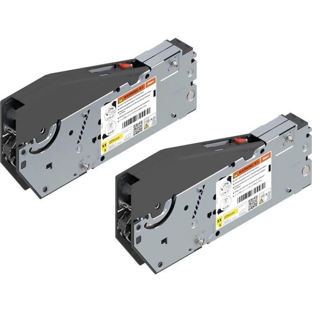 Aventos hs top Kraftspeicher 22S2810 Set otion - Klappenbeschlag für Oberschränke mit einer Front - Hochklappbeschlag mit Schrauben, Stahl - Blum