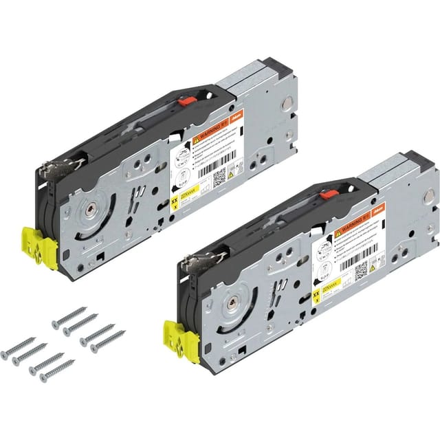 Aventos hf top Kraftspeicher 22F2500 Set otion - Klappenbeschlag für Oberschränke mit geteilter Front - Hochklappbeschlag mit Systemschrauben, Stahl