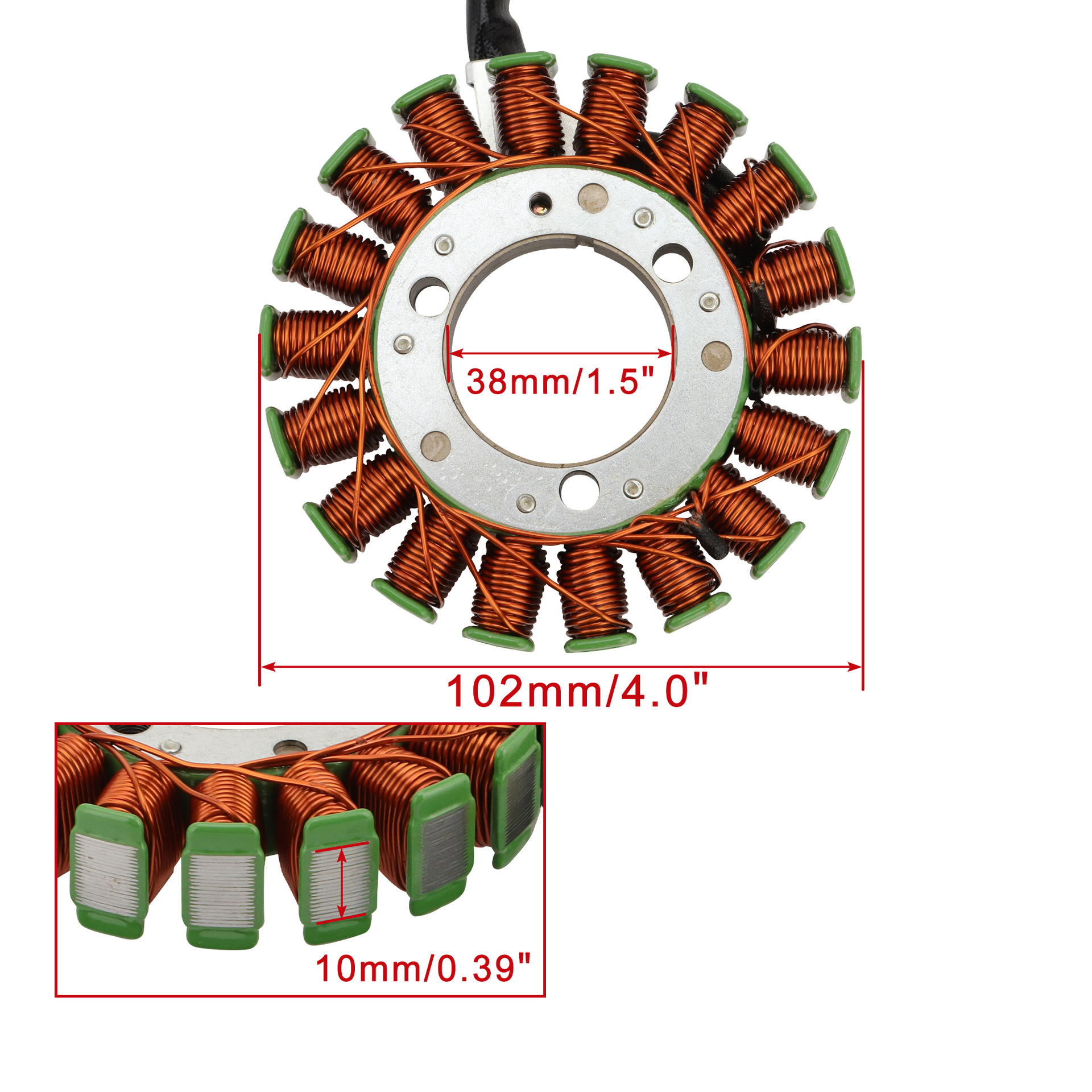 Generator-papierblock + Zündspulenstator Gn250e 1996-2001 Tu250 32101-38302