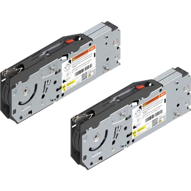 Aventos hf top Kraftspeicher 22F2510 Set otion - Klappenbeschlag für Oberschränke mit geteilter Front - Hochklappbeschlag mit Schrauben, Stahl - Blum