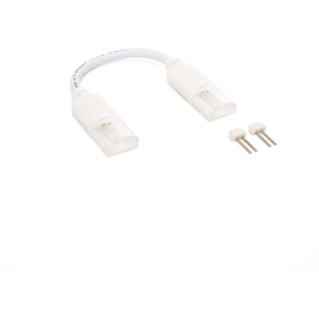 Efectoled - Verbinder Doppelt mit Kabel für LED-Streifen Selbstgleichrichtend 220V ac smd IP65 Breite 12mm Einfarbig 12 mm