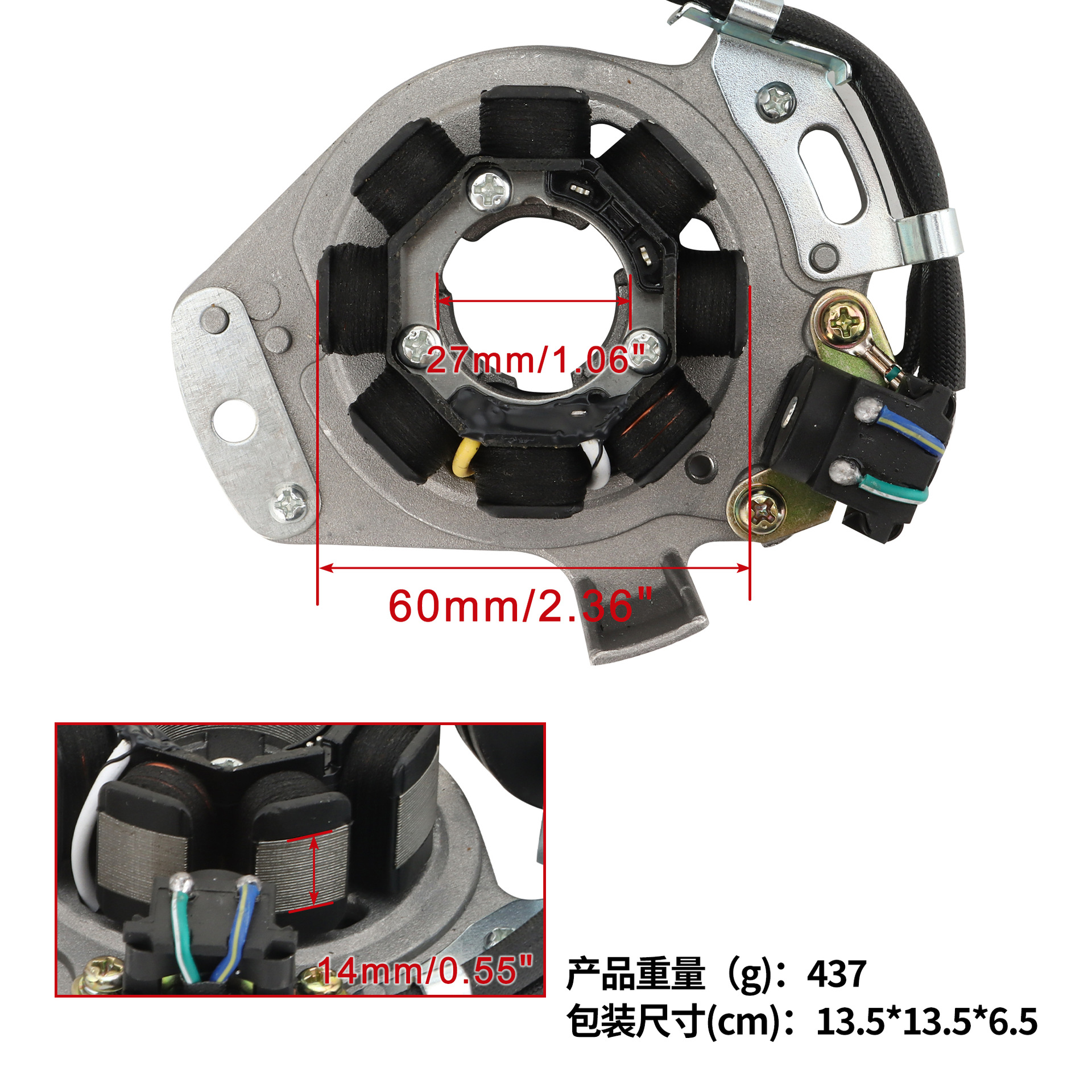 Statorspulen Passend Für Cr250 Cr250r 02-07 31100-kz3-j41 31100-kz3-l31
