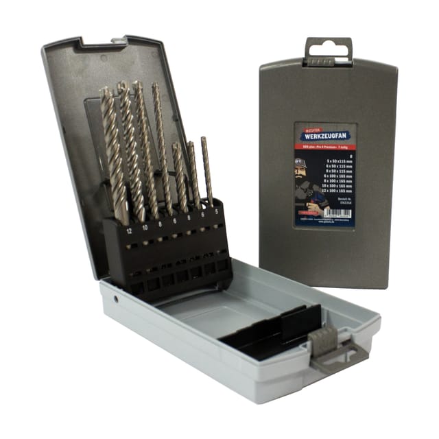 Echter Werkzeugfan SDS-plus Bohrersatz Pro 4 Premium 7-tlg.
