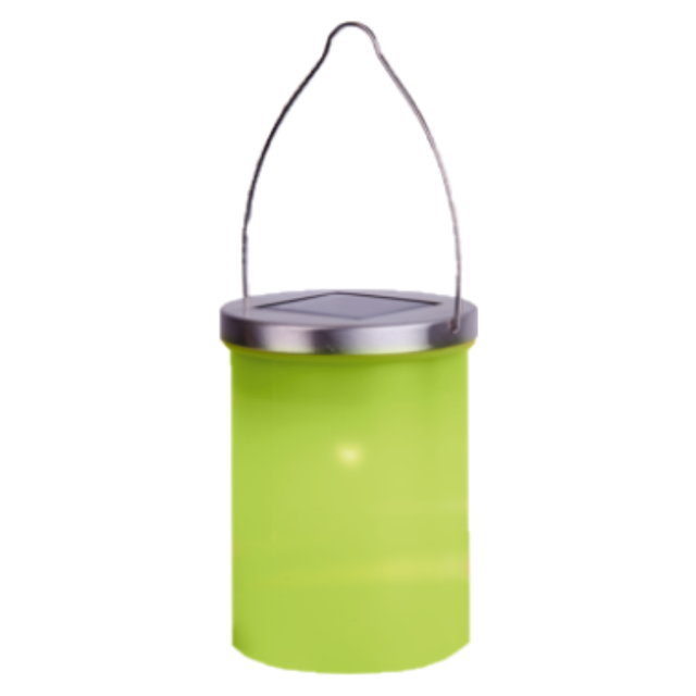 Stilvolle LED-Solar-Laterne in grün 9,2 x 12 cm, für den Außenbereich