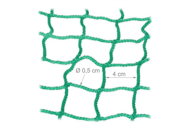 Relaxdays Anhängernetz, dehnbar bis 2x3m, Ladungssicherungsnetz, Abdecknetz Autoanhänger, ungedehnt 1,25x2,1 m, PE, grün