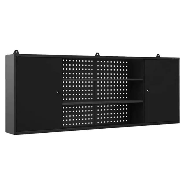 Werkzeugschrank LEO, 1600 x 600 x 200 mm, All Black: schwarz