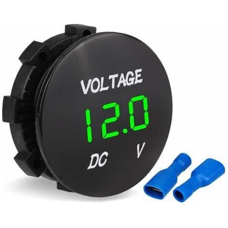 Dc 12v-24v Led Digital Voltmeter Für Auto Motorrad Auto Lkw Boot (grünes Licht)