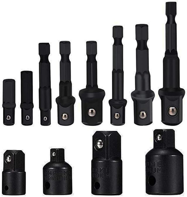 Steckschlüssel-adapter-konverter-set, Sechskantschaft, Bohrer, Mutternschlüssel, 8-teiliges Steckschlüssel-verlängerungs-adapter-bit-set, 4er-pack Reduzieradapter Für Ratschenschlüssel/steckschlüssel