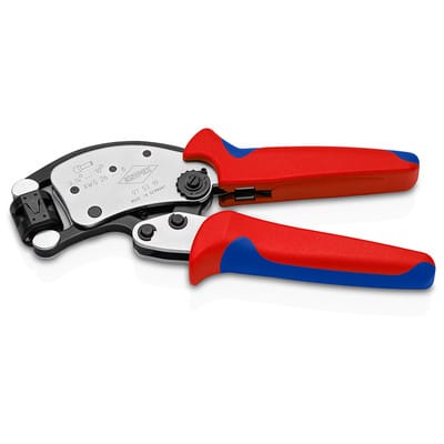 97 53 19 sb Twistor® t Selbsteinstellende Crimpzange für Aderendhülsen mit drehbarem Crimpkopf mit Mehrkomponenten-Hüllen verchromt 200 mm
