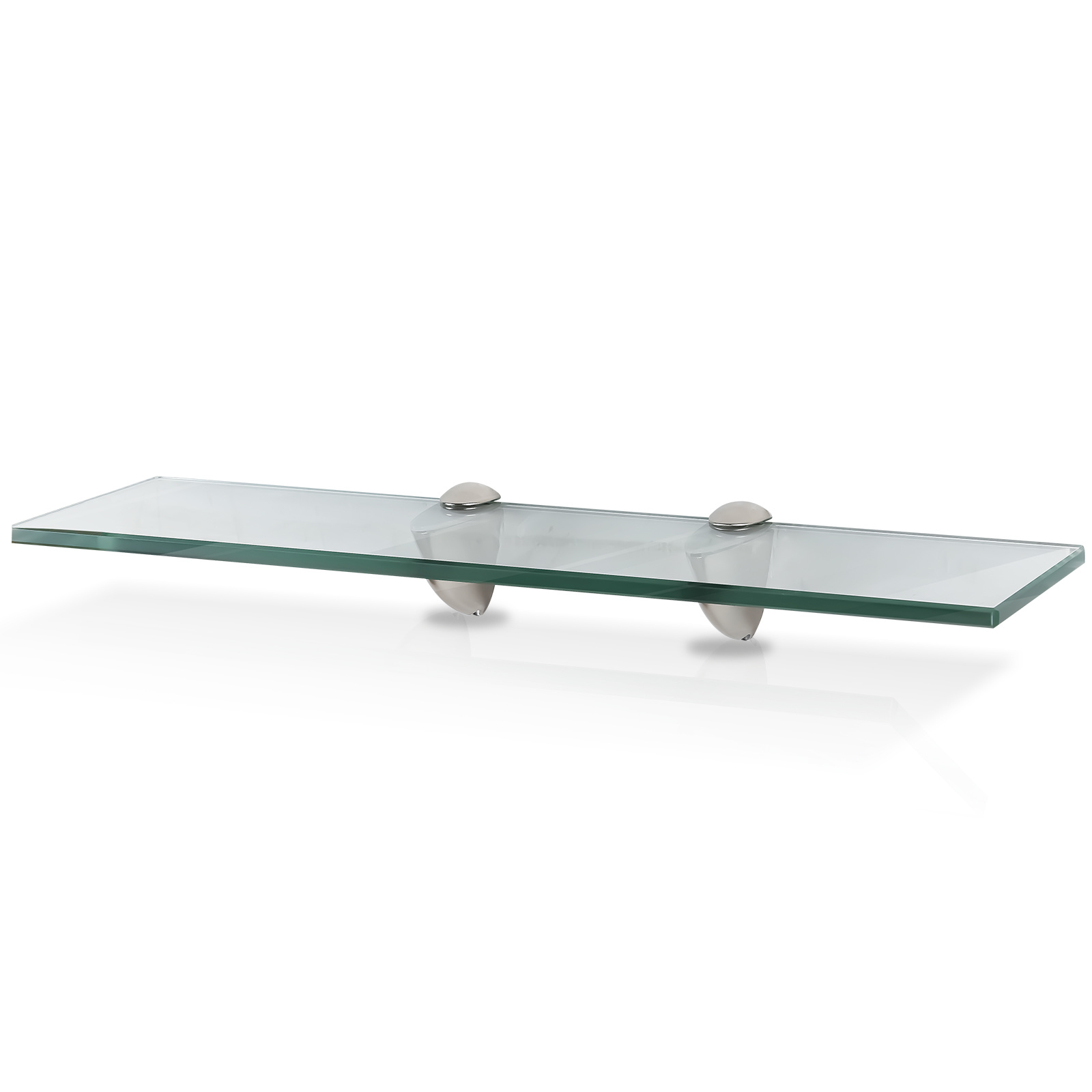Tolletour Glasboden Wandregal 50 X 10 X 0,8 Cm, Glasregal Klarglas Mit Halterung, Badregal Ablage Hängeregal Für Badezimmer