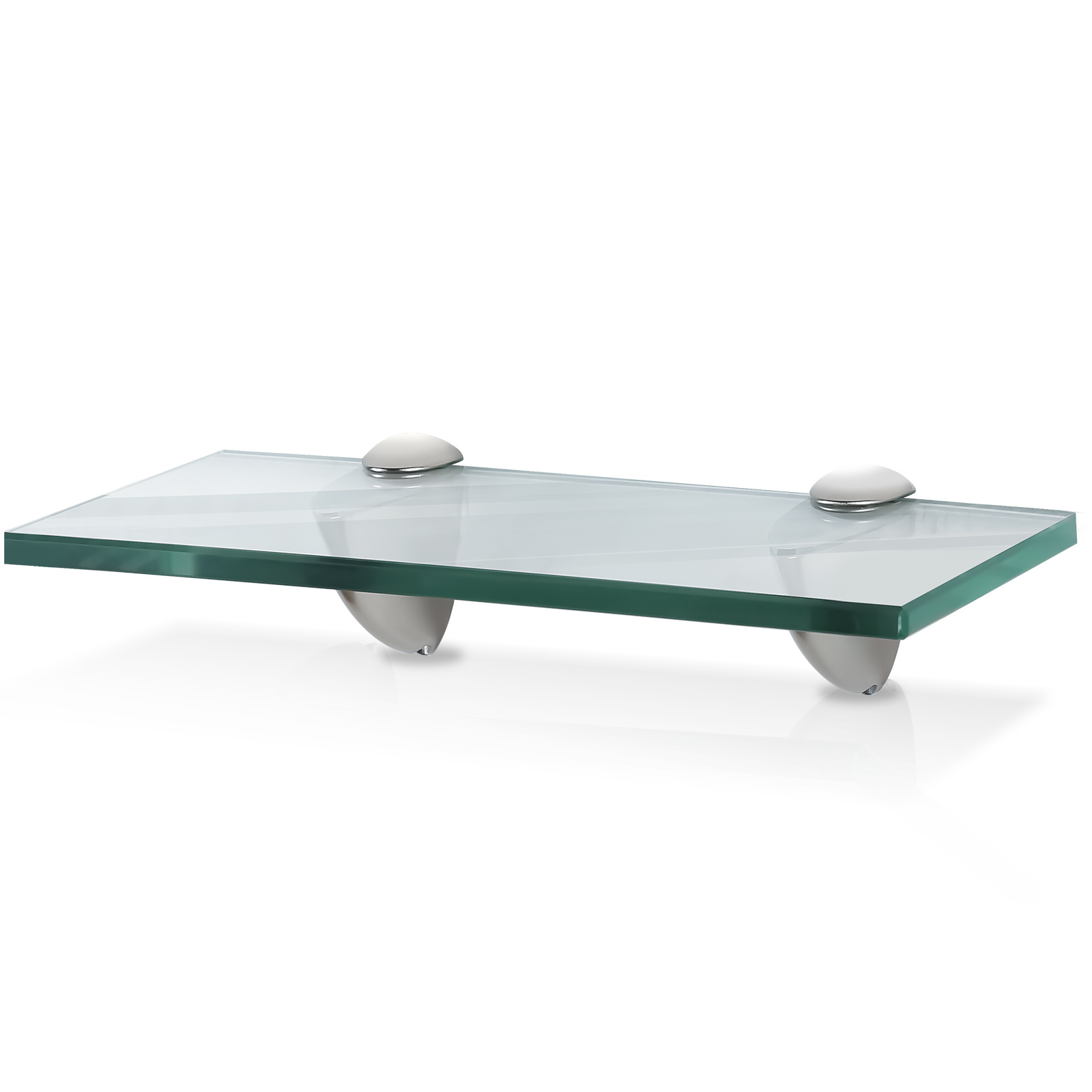 Tolletour Glasboden Wandregal 30 X 10 X 0,8 Cm, Glasregal Klarglas Mit Halterung, Badregal Ablage Hängeregal Für Badezimmer