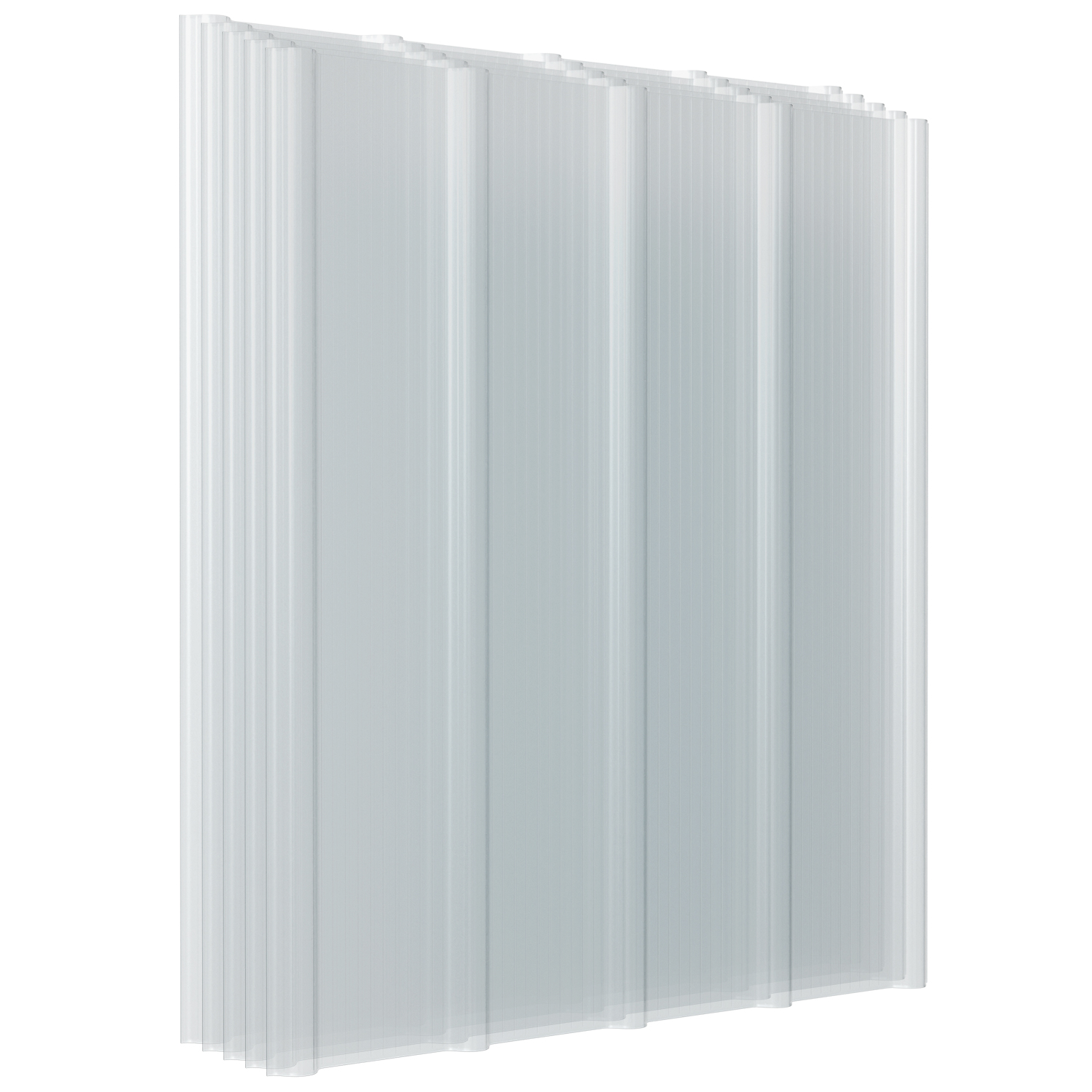 Tolletour 5x Klare Frp Dachplatten 90x100 Cm 1 Mm Trapezprofil, Uv- & Wetterfest, Hagelsicher, Mit Schrauben Für Gewächshaus Carport