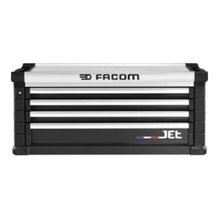 FACOM Werkzeugtruhe JET mit 4 Schubladen, 5 Module pro Schublade, schwarz (RAL 9004)