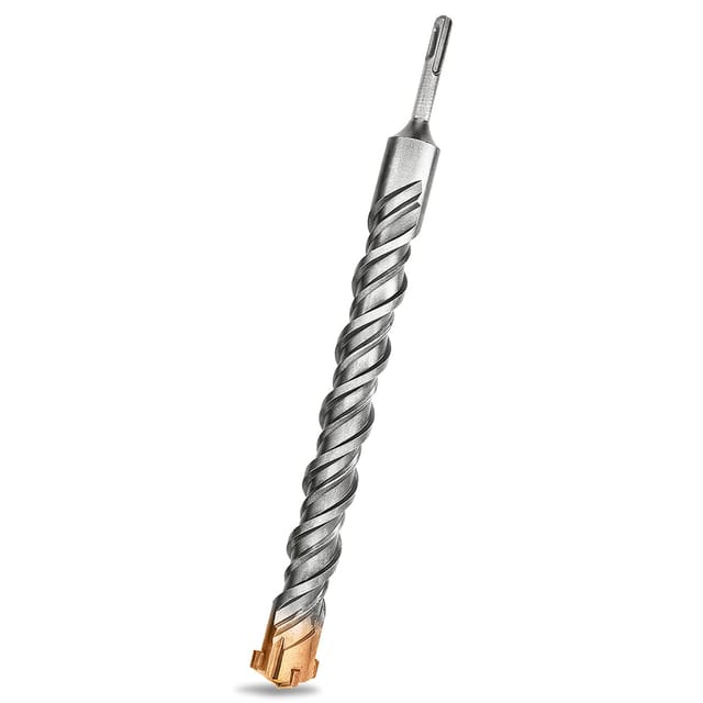 Jalleria - sds Plus-Bohrer, 35 mm x 350 mm, ideal zum Bohren in Beton, Ziegel, Stein, Mauerwerk – 4 Hartmetallbohrer, Meißelhammer-Zubehör