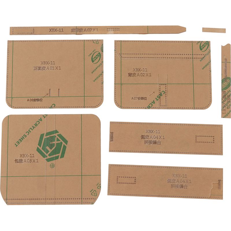 Hochfestes, Transparentes Acryl-schablonenset Für Diy-handtaschenbastelarbeiten