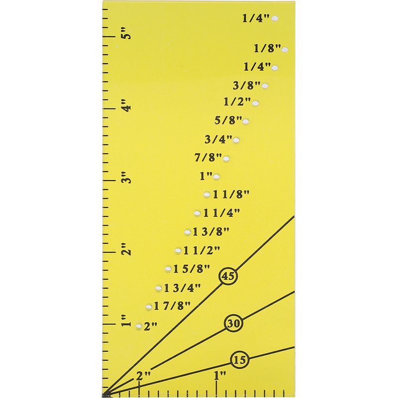 Leuchtend Gelbe Magnetische Nähhilfe, Rutschfestes Acryl-randlineal, Für Künstler Und Bürogebrauch