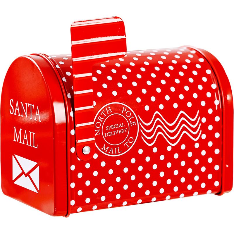 Weihnachtlicher Briefkasten Aus Eisen, Geschenkbox Für Kinder, Metallumschlag, Außendekoration Für Garten Oder Haus Zu Weihnachten