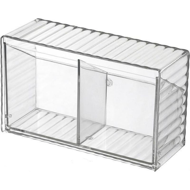 Wandmontierte Kosmetikaufbewahrungsbox Aus Nicht Perforiertem Kunststoff Mit 2 Fächern Für Das Badezimmer.