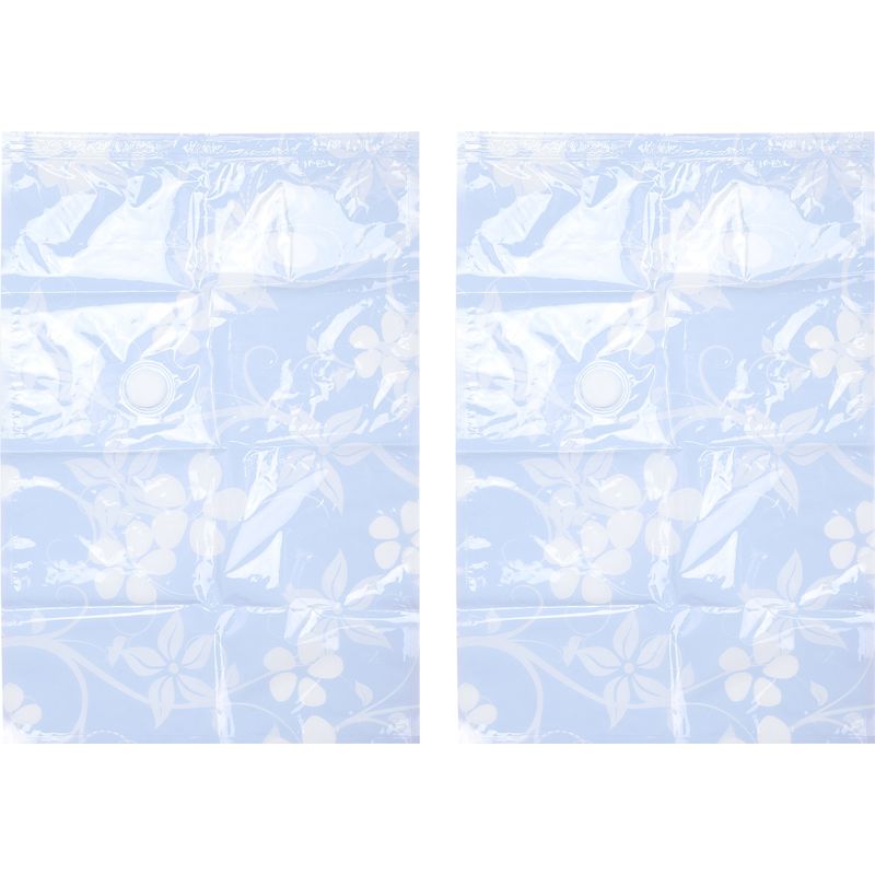 Set Mit 2 Transparenten Vakuum-aufbewahrungsbeuteln Für Reisedecken, Kleidung Und Bettdecken (40 X 60 Cm).