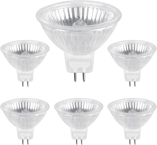 Halogenlampe Gu5.3 50 W 12 V, 800 Lm Warmweiß 2700 K Dimmbar, Mr16-halogen-spot-glühbirne, 6er-pack
