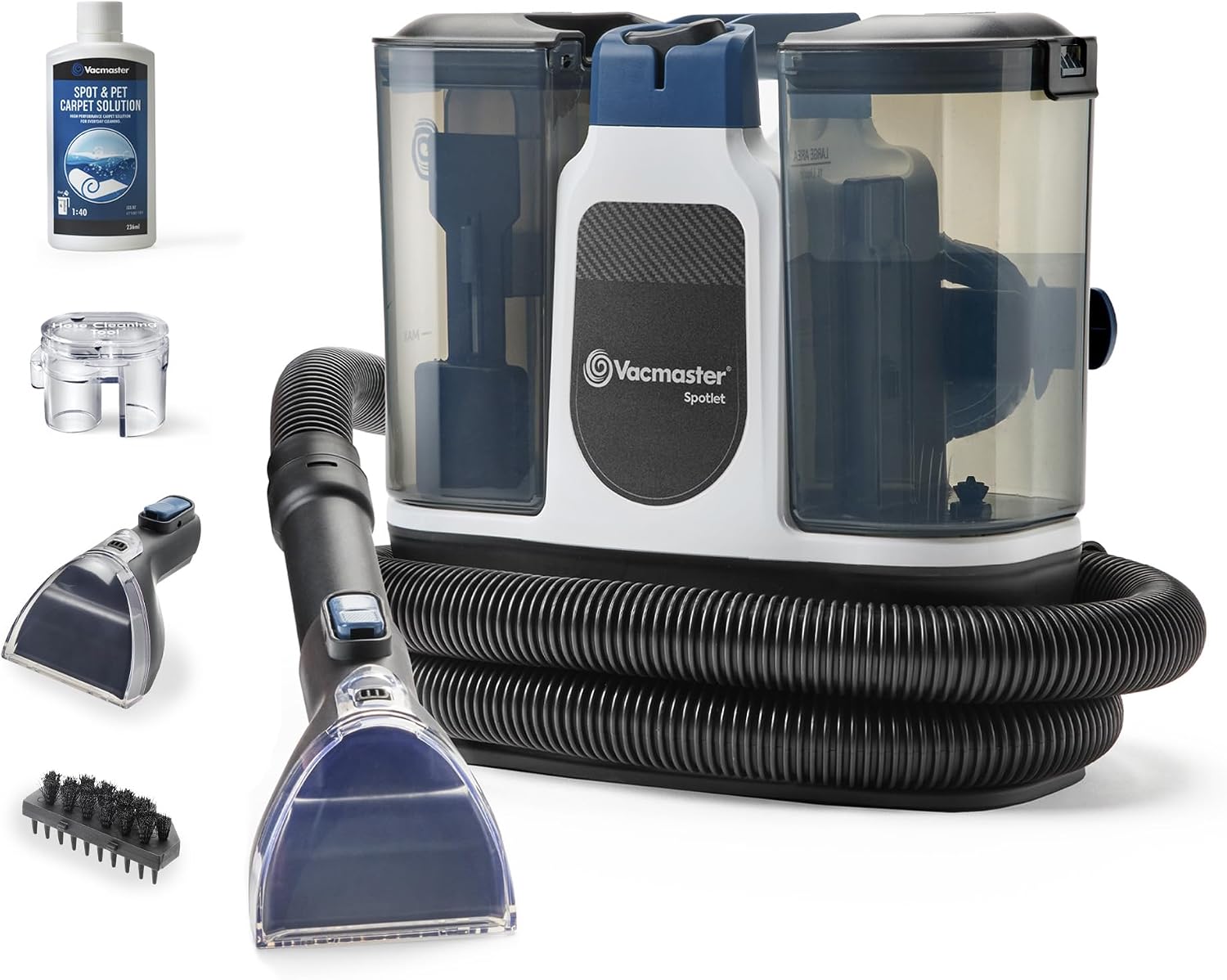 Vacmaster 500w Waschsauger Polsterreiniger Fleckenreiniger Teppich & Auto 16kpa Starke Saugleistung Wie Ein Nass-/trockensauger Für Werkstätten Reinigt Teppiche Polster Und Auto Innenräume Schnell